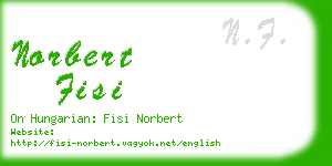 norbert fisi business card